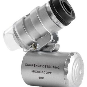 MICROSCOPIO MINI 60X CON LUZ LED